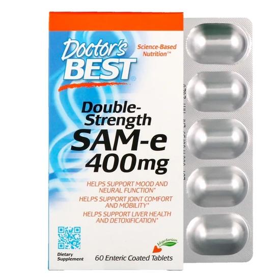 Doctor's Best SAM-e 400mg Double-Strength Tablets 60 Tablets