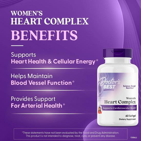 Doctor's Best Women's Heart Complex Softgels 60 Softgels