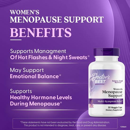 Doctor's Best Women's Menopause Support Capsules 30 Capsules