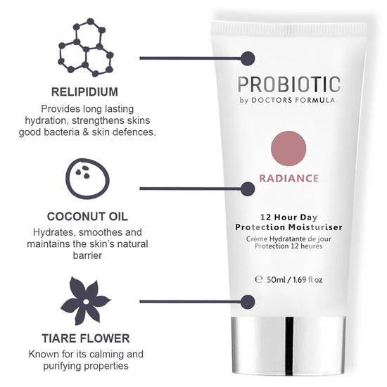 Doctors Formula Probiotics Radiance 12 Hour Day Protection Moisturiser 50ml