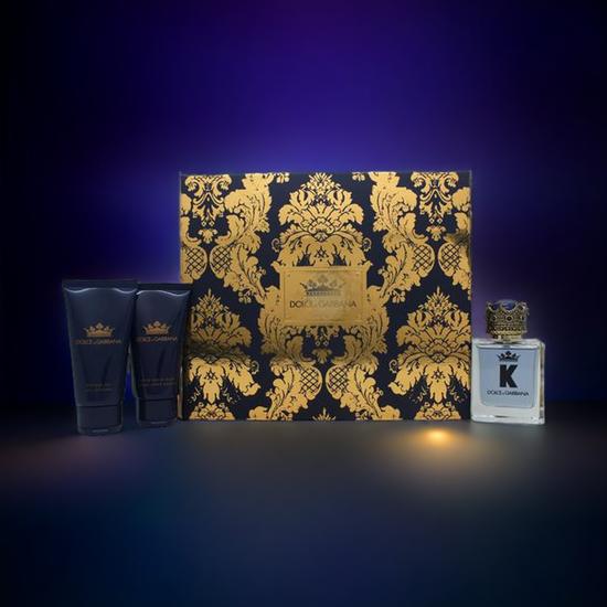 Dolce & Gabbana K Gift Set 50ml Eau De Toilette + 50ml Aftershave Balm + 50ml Shower Gel