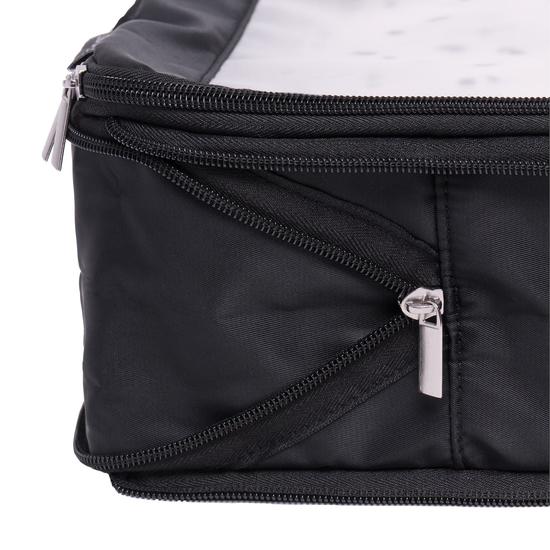 Donna May London Compression Packing Cubes Set Of 4 Black With Spotty Interior
