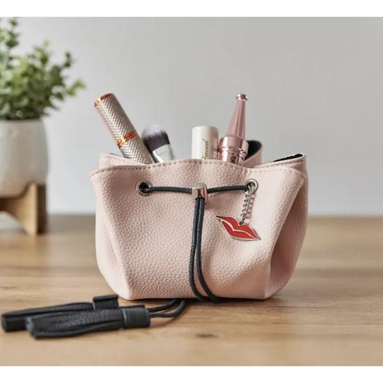 Donna May London Lay Flat Mini Makeup Bag Blush Pink