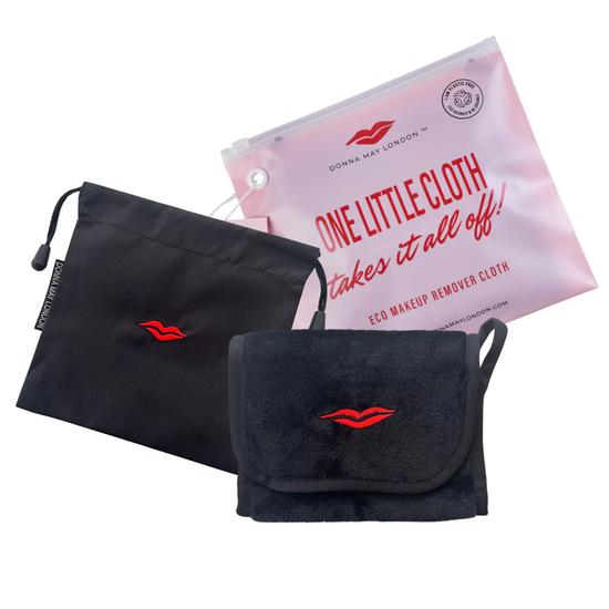 Donna May London Reusable Eco Makeup Remover Cloth In Black