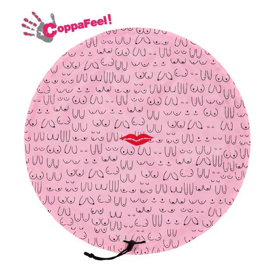 Donna May London SPECIAL EDITION Open Flat Makeup Bag Proudly Supporting CoppaFeel!
