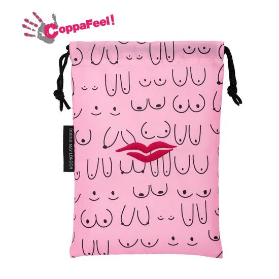 Donna May London SPECIAL EDITION Open Flat Makeup Bag Proudly Supporting CoppaFeel!