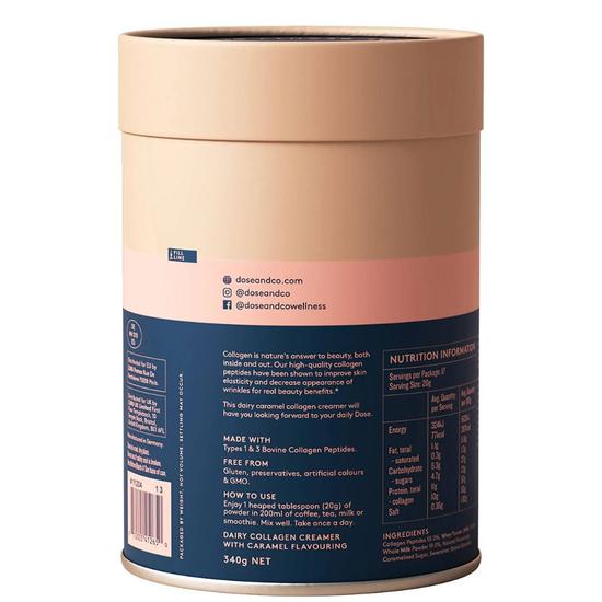 Dose & Co Collagen Creamer Caramel 340g