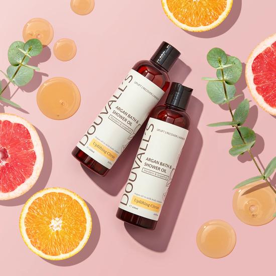 Douvall's Argan Bath & Shower Oil Uplifting Citrus 240ml