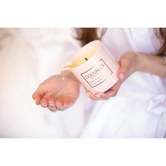 Douvall's Argan Massage Candle Vanilla Jasmin & Ginger 180g