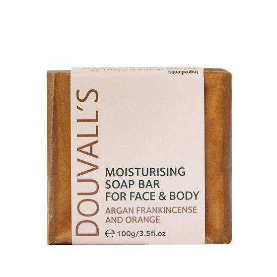 Douvall's Organic Argan Frankincense & Orange Soap 100g
