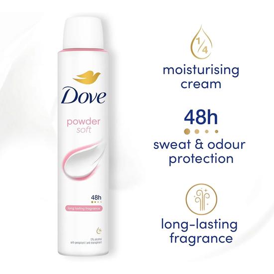 Dove Powder Soft 48h Anti Perspirant Spray 200ml