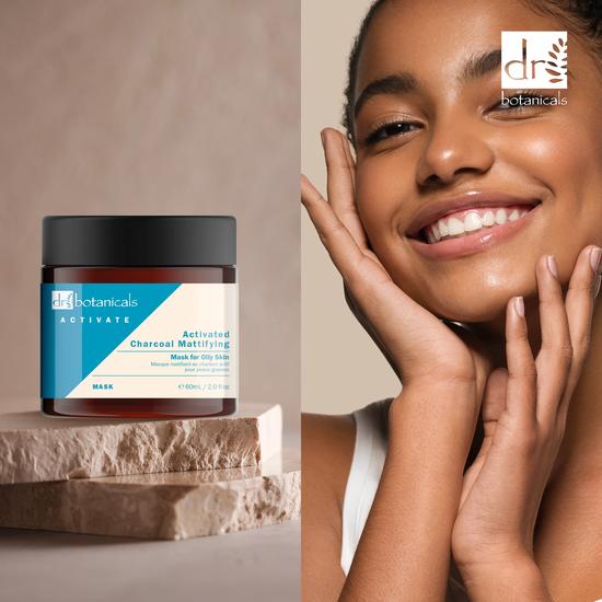Dr Botanicals Activate Charcoal Mattifying Mask For Oily Skin 60ml