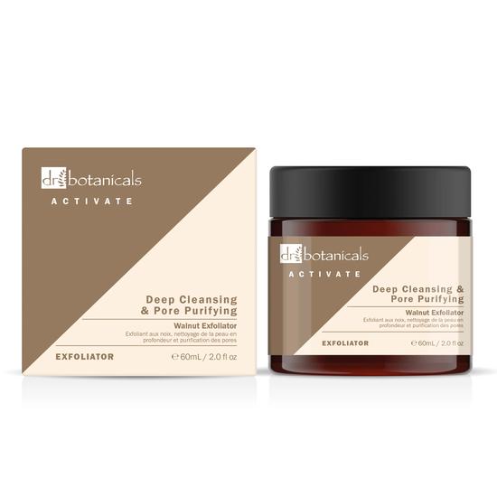 Dr Botanicals Activate Deep Cleansing & Pore Purifying Walnut Exfoliator 60ml