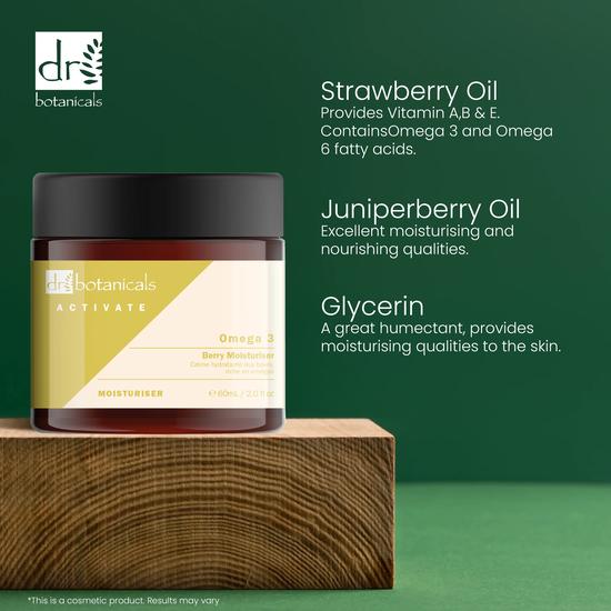Dr Botanicals Activate Omega 3 Berry Moisturiser 60ml