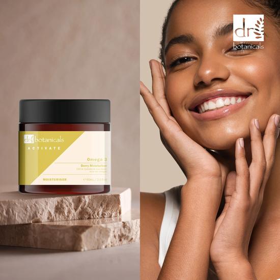 Dr Botanicals Activate Omega 3 Berry Moisturiser Twin Value Savings Pack 60ml