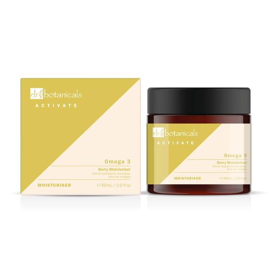 Dr Botanicals Activate Omega 3 Berry Moisturiser Twin Value Savings Pack 60ml