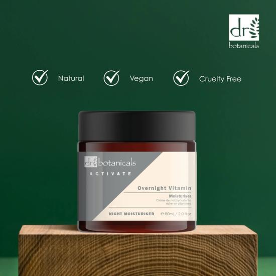 Dr Botanicals Activate Overnight Vitamin Moisturiser 60ml