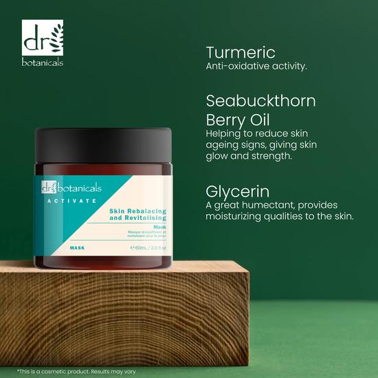 Dr Botanicals Activate Skin Rebalancing & Revitalising Mask 60ml
