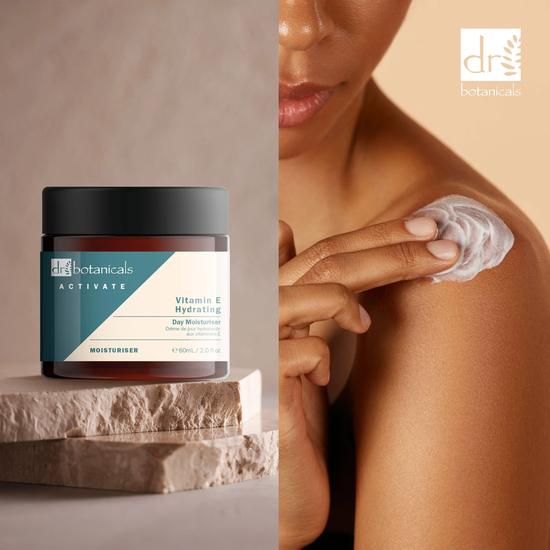 Dr Botanicals Activate Vitamin E Hydrating Day Moisturiser Twin Value Savings Pack 60ml