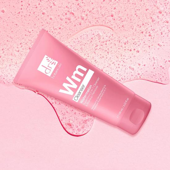 Dr Botanicals Advanced Watermelon Superfood 2-in-1 Cleanser & Makeup Remover With Glycolic Acid, Salicylic Acid & Lactic Acid 100ml