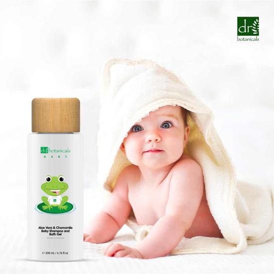 Dr Botanicals Aloe Vera & Chamomile Baby Shampoo & Bath Gel 200ml
