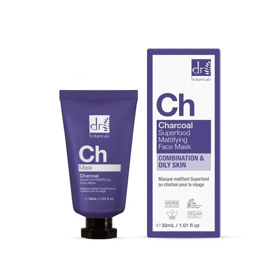Dr Botanicals Anti-Ageing Charcoal Superfood Face Mask Duo