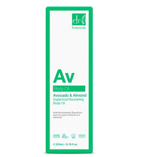 Dr Botanicals Av Avocado & Almond Superfood Nourishing Body Oil 200ml