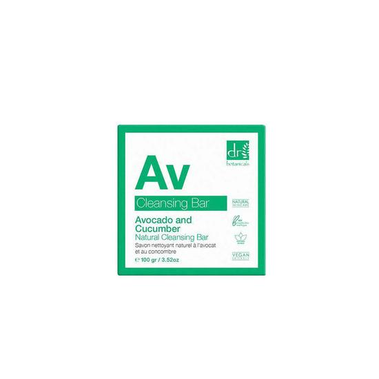 Dr Botanicals Avocado & Cucumber Natural Cleansing Bar 100g