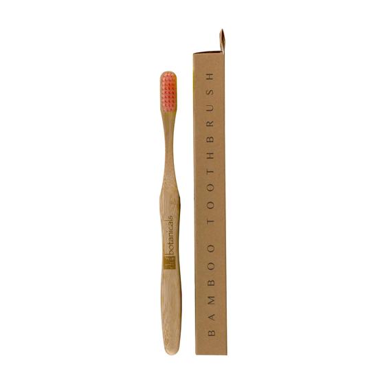 Dr Botanicals Bamboo Toothbrush Pink