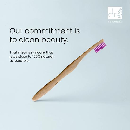 Dr Botanicals Bamboo Toothbrush Purple