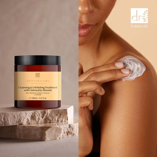 Dr Botanicals Cleansing & Exfoliating Treatment With Oatmeal & Almond Twin Value Savings Pack 120ml