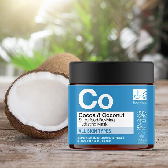 Dr Botanicals Cocoa & Coconut Superfood Reviving Hydrating Mask Duo