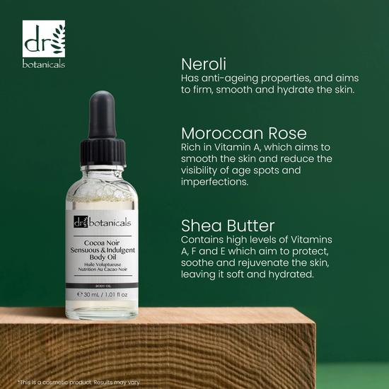 Dr Botanicals Cocoa Noir Sensuous & Indulgent Body Oil Twin Value Savings Pack 30ml