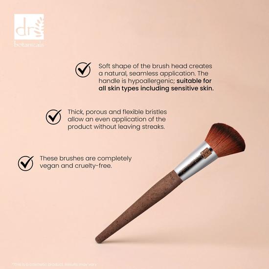 Dr Botanicals Coffee Ground Blush Brush