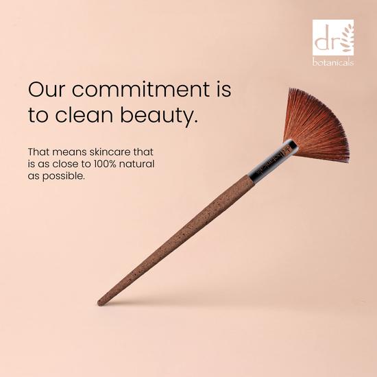 Dr Botanicals Coffee Ground Fan Brush