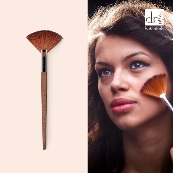 Dr Botanicals Coffee Ground Fan Brush