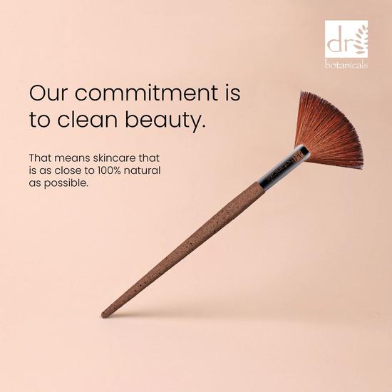 Dr Botanicals Coffee Ground Fan Brush
