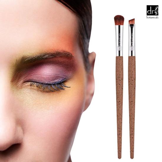 Dr Botanicals Coffee Ground Set Of 2 Eye Brushes