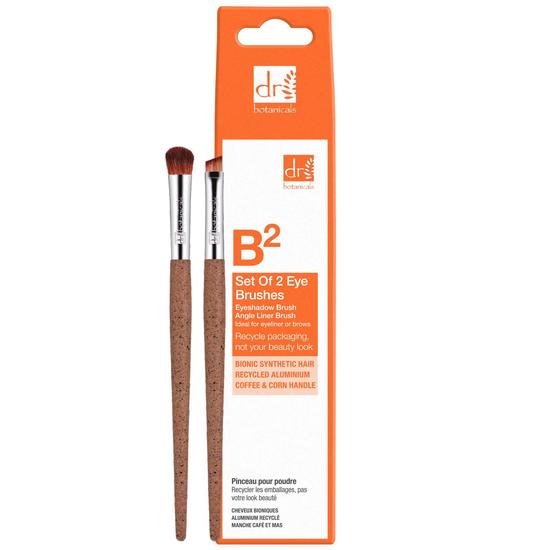 Dr Botanicals Coffee Ground Set Of 2 Eye Brushes