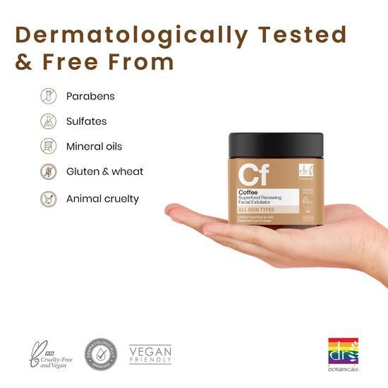 Dr Botanicals Coffee Superfood Renewing Facial Exfoliator 60ml