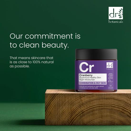 Dr Botanicals Cranberry Superfood Healthy Skin Night Moisturiser 60ml