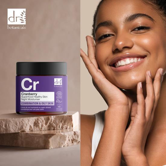 Dr Botanicals Cranberry Superfood Healthy Skin Night Moisturiser 60ml