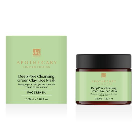 Dr Botanicals Deep Pore Cleansing Green Clay Face Mask Twin Value Savings Pack 50ml