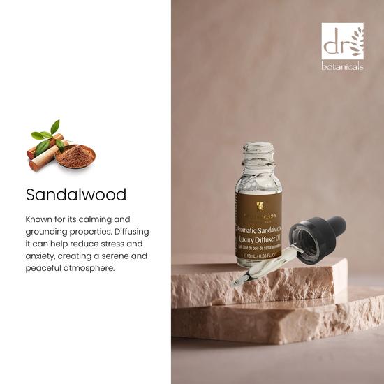 Dr Botanicals Deluxe Relaxation Sandalwood Diffuser Kit With Sandalwood & Bergamot Candle