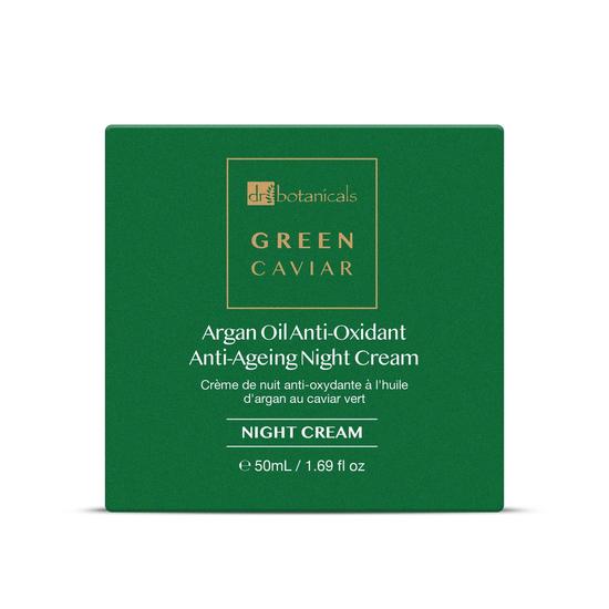 Dr Botanicals Green Caviar & Argan Oil Anti-Oxidant Anti-Ageing Night Cream 50ml
