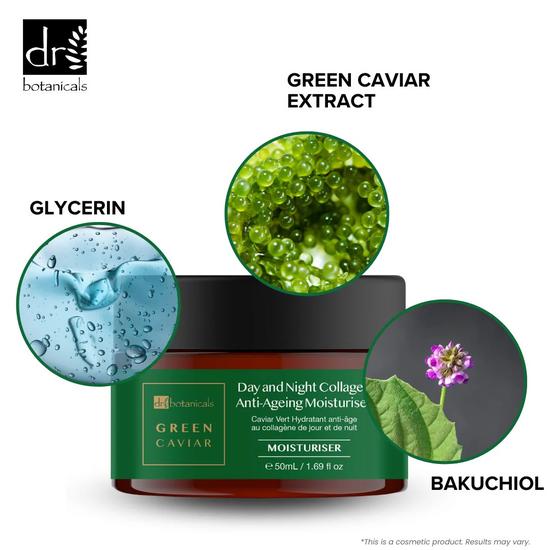Dr Botanicals Green Caviar Day & Night Collagen Anti-Ageing Moisturiser 50ml