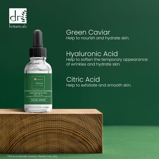 Dr Botanicals Green Caviar Deep Hydrating Anti-Ageing Serum 30ml