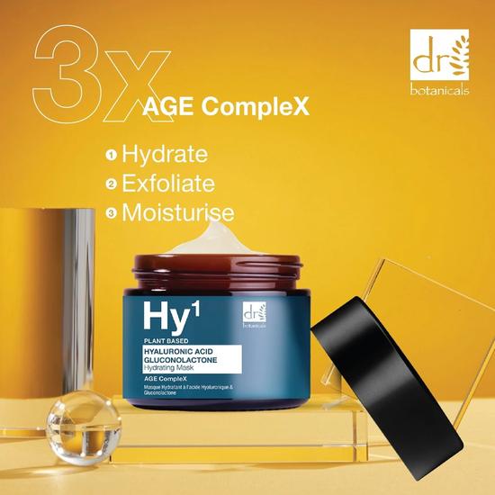 Dr Botanicals Hyaluronic Acid 1% & Gluconolactone Mask 60ml