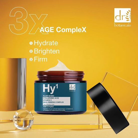 Dr Botanicals Hyaluronic Acid 1% & Vitamin C 1% & Skin Firming Complex 1% Day Moisturiser