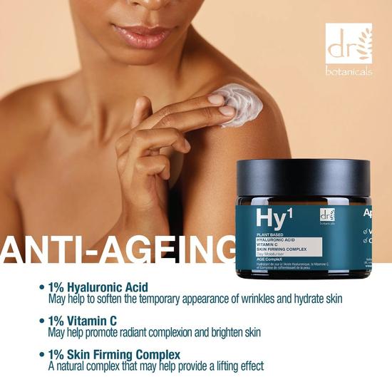 Dr Botanicals Hyaluronic Acid 1% & Vitamin C 1% & Skin Firming Complex 1% Day Moisturiser